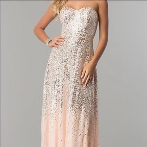 Sequin Strapless Dress